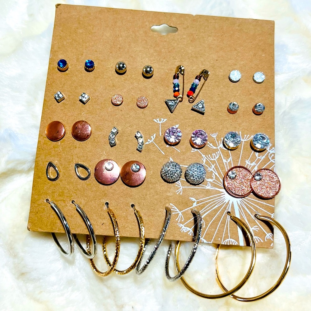 20 pair of earrings by Plunder NWT